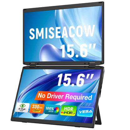 <SMISEACOW>Kwumsy M4 15.6" Triple Screen Laptop Screen Extender