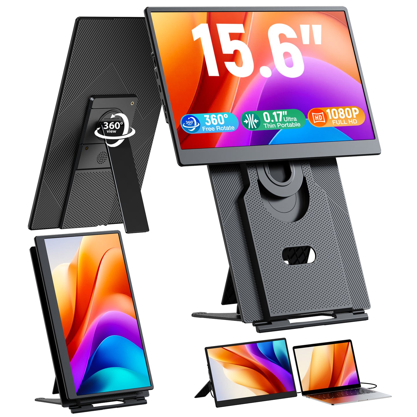 SMISEACOW S13-15.6" Dual Screen Laptop Screen Extender