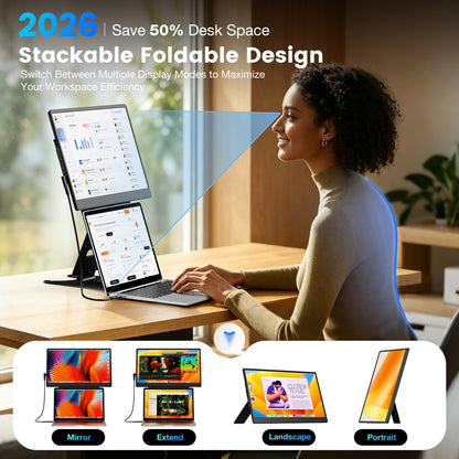 SMISEACOW S13-15.6" Dual Screen Laptop Screen Extender