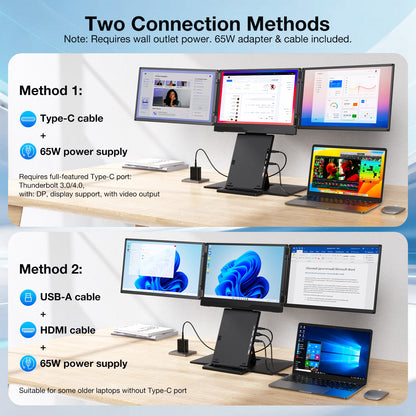 <SMISEACOW>Kwumsy Z3 15.3" Quad-Screen Laptop Screen Extender