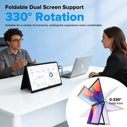 <SMISEACOW>Kwumsy M4 15.6" Triple Screen Laptop Screen Extender