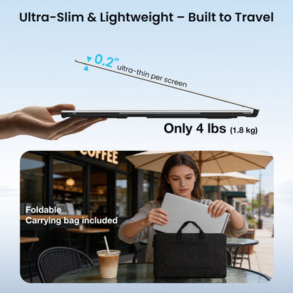 <SMISEACOW>Kwumsy P7 Pro 15.6" Triple Screen Laptop Screen Extender