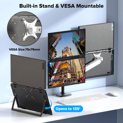 <SMISEACOW>Kwumsy M4 15.6" Triple Screen Laptop Screen Extender