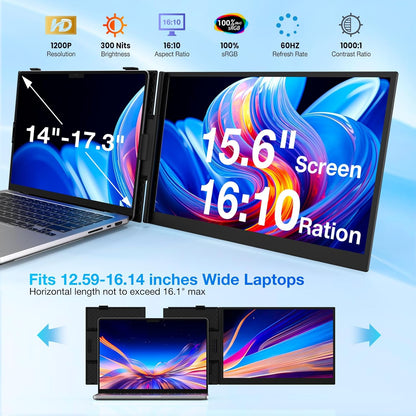 <SMISEACOW>Kwumsy S8Max 15.3" Dual Screen Laptop Screen Extender