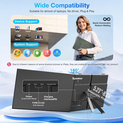 <SMISEACOW>Kwumsy S8Max 15.3" Dual Screen Laptop Screen Extender