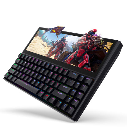 SMISEACOW K2 RGB USB mechanical keyboard with built-in 12.6-inch touchscreen